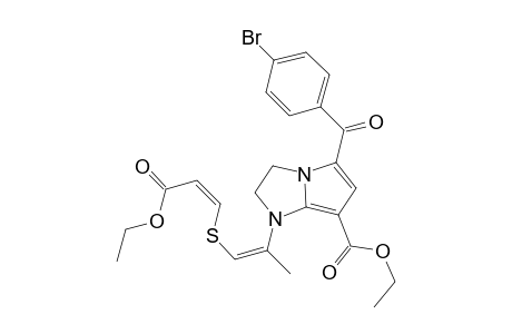 Ethyl (2Z,5Z)-6-[5-(4'-bromobenzoyl)-2,3-dihydro-7-(ethoxycarbonyl)-1H-pyrrolo[1,2-a]imidazol-1-yl]-4-thiahepta-2,5-dienoate