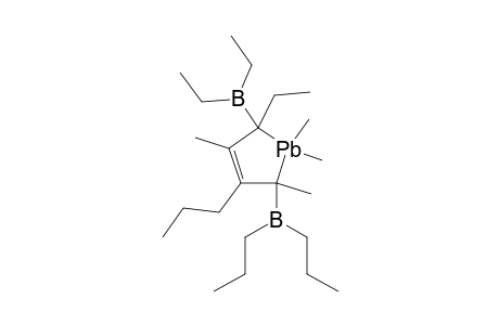 1,1,2,4-TETRAMETHYL-3-PROPYL-5-ETHYL-2,5-BIS-(DIETHYLBORYL)-3-PLUMBOLENE