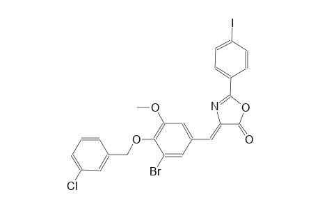 (4Z)-4-{3-bromo-4-[(3-chlorobenzyl)oxy]-5-methoxybenzylidene}-2-(4-iodophenyl)-1,3-oxazol-5(4H)-one