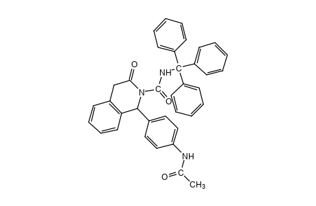 1-(p-acetamidophenyl)-3,4-dihydro-3-oxo-N-trityl-2(1H)-isoquinolinecarboxamide