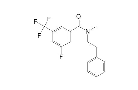 3-Fluoro-5-(trifluoromethyl)benzamide, N-(2-phenylethyl)-N-methyl-