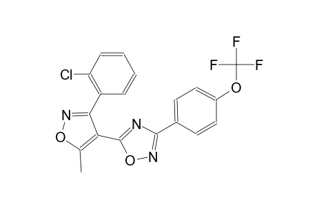 1,2,4-oxadiazole, 5-[3-(2-chlorophenyl)-5-methyl-4-isoxazolyl]-3-[4-(trifluoromethoxy)phenyl]-