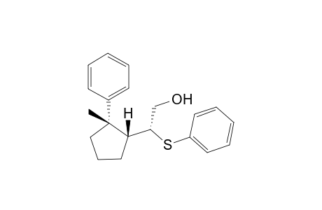 rel(1'R,2R,2'S)-2-[(2'-Methyl-2'-phenyl)cyclopentyl]-2-phenylthio-1-ethanol