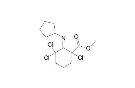 Methyl 1,3,3-trichloro-2-(cyclopentylimino)cyclohexene-1-carboxylate