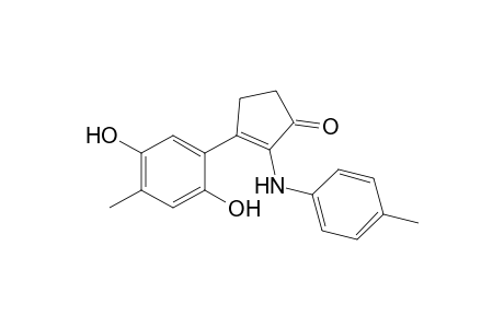 3-(2,5-dihydroxy-4-methylphenyl)-2-(4-methylphenylamino)-2-cyclopentene-1-one