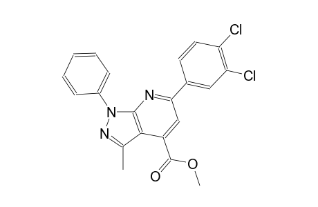 methyl 6-(3,4-dichlorophenyl)-3-methyl-1-phenyl-1H-pyrazolo[3,4-b]pyridine-4-carboxylate