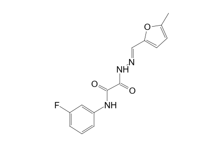 N-(3-fluorophenyl)-2-{(2E)-2-[(5-methyl-2-furyl)methylene]hydrazino}-2-oxoacetamide