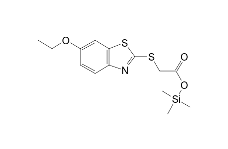 [(6-Ethoxy-1,3-benzothiazol-2-yl)sulfanyl]acetic acid, tms derivative