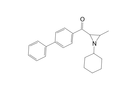 Methanone, [1,1'-biphenyl]-4-yl(1-cyclohexyl-3-methyl-2-aziridinyl)-, cis-