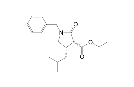 Ethyl (4S)-1-benzyl-4-isobutyl-2-oxo-pyrrolidine-3-carboxylate
