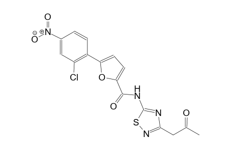 5-(2-chloro-4-nitrophenyl)-N-[3-(2-oxopropyl)-1,2,4-thiadiazol-5-yl]-2-furamide