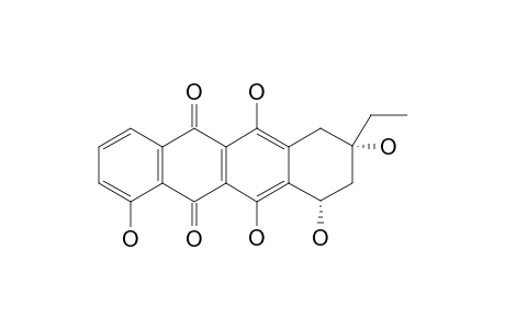 9-Trans-ethyl-7,8,9,10-tetrahydro-4,6,7-rel,9-cis,11-pentahydroxy-5,12-naphthacenequinone