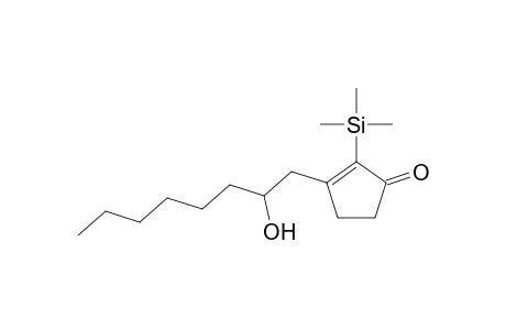 3-(2-Hydroxyoctyl)-2-(trimethylsilyl)-2-cyclopenten-1-one