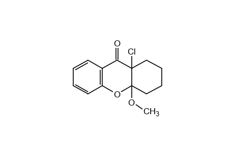 9a-chloro-1,2,3,4,4a,9a-hexahydro-4a-methoxyxanthen-9-one