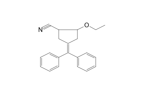 4-(diphenylmethylene)-2-ethoxy-1-cyclopentanecarbonitrile