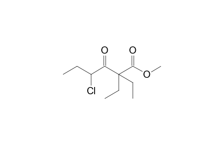 4-chloro-2,2-dimethyl-3-oxohexanoic acid, methyl ester