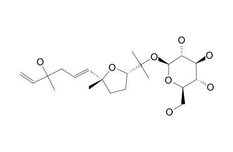 2-[(2S,5R)-5-[(1E)-4-HYDROXY-4-METHYLHEXA-1,5-DIEN-1-YL]-5-METHYLTETRAHYDROFURAN-2-YL]-PROPAN-2-YL-BETA-D-GLUCOPYRANOSIDE