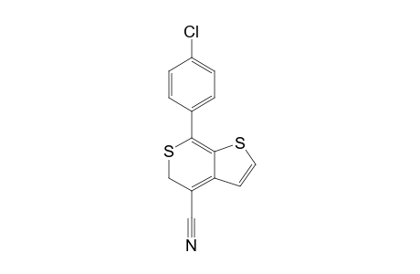 7-(4-chlorophenyl)-5H-thieno[2,3-c]thiopyran-4-carbonitrile