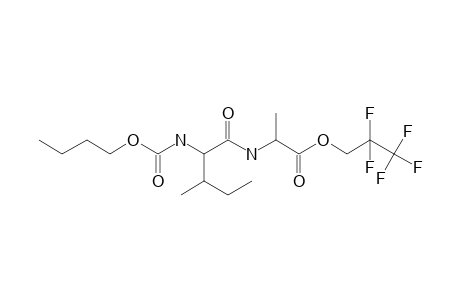 L-Isoleucyl-L-alanine, N-butoxycarbonyl-, 2,2,3,3,3-pentafluoropropyl ester