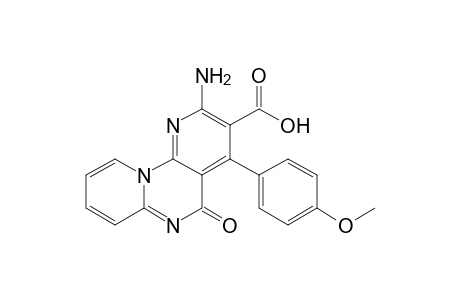 2-Amino-4-(4-methoxyphenyl)-5-oxo-5H-dipyrido[1,2-a:3',2'-e]pyrimidine-3-carboxylic acid