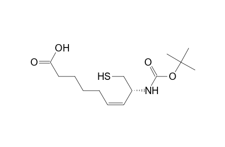 cis-8(R)-[(tert-Butoxycarbonyl)amino]-9-mercaptonon-6-enoic Acid