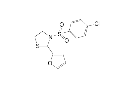 3-(4-Chloro-benzenesulfonyl)-2-furan-2-yl-thiazolidine