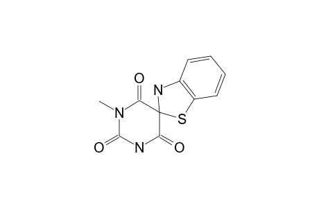 3'-Methyl-spiro-[benzothiazoline-2,5'-pyrimidine-2',4',6'-(1'H,3'H,5'H)-trione]