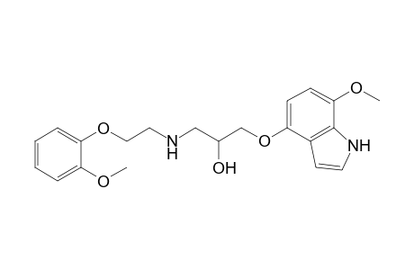 (2RS)-1-(7-Methoxy-1H-indol-4-yloxy)-3-(2-(2-methoxyphenoxy)ethylamino)propan-2-ol