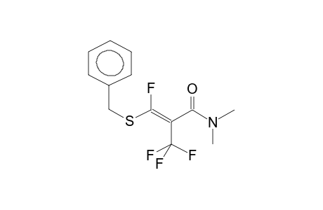 TRANS-ALPHA-TRIFLUOROMETHYL-BETA-FLUORO-BETA-BENZYLTHIOACRYLIC ACID, N,N-DIMETHYLAMIDE