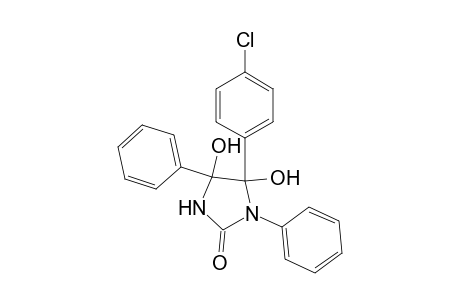 4,5-Dihydroxy-5-(p-chlorophenyl)-1,4-diphenylimidazolidin-2-one