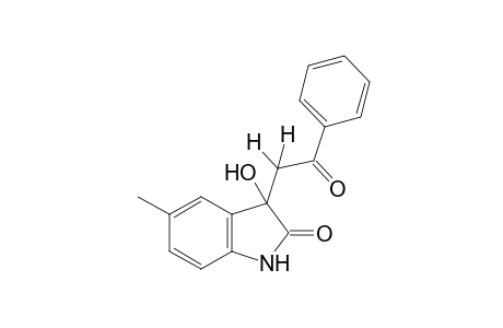 3-hydroxy-5-methyl-3-phenacyl-2-indolinone