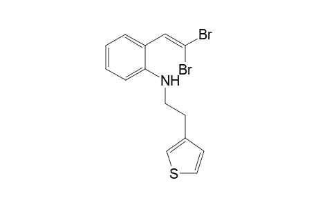 2-(2,2-dibromovinyl)-N-[2-(3-thienyl)ethyl]aniline