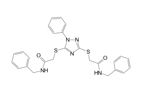 N-benzyl-2-[(3-{[2-(benzylamino)-2-oxoethyl]sulfanyl}-1-phenyl-1H-1,2,4-triazol-5-yl)sulfanyl]acetamide