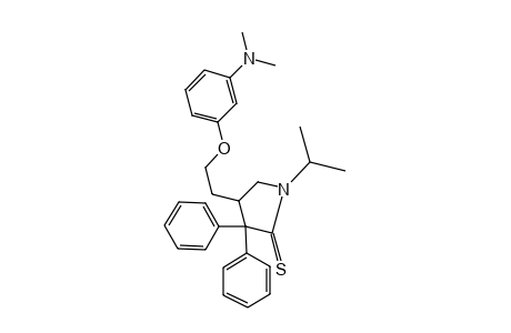 4-{2-[m-(dimethylamino)phenoxy]ethyl}-3,3-diphenyl-1-isopropyl-2-pyrrolidinethione