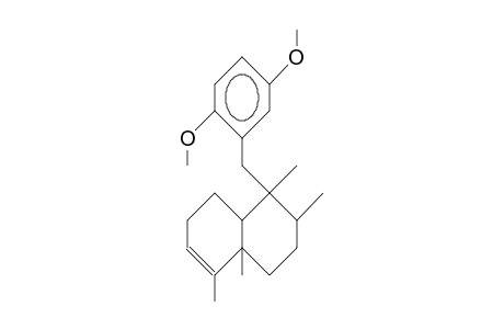 4-(2,5-dimethoxybenzyl)-3,4,8,8a-tetramethyl-1,2,3,4a,5,6-hexahydronaphthalene
