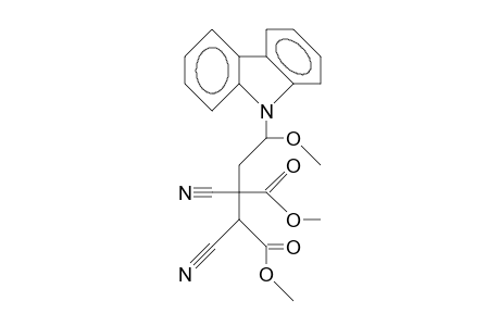 3,4-Dicarbomethoxy-1-(carbazol-9-yl)-3,4-dicyano-1-methoxy-butane