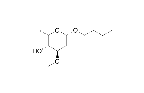 n-Butyl 2,6-Dideoxy-3-O-methyl-.beta.,DL-xylopyranoside