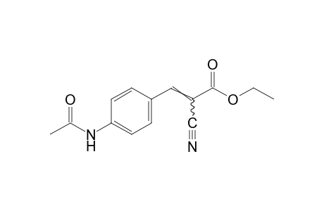 p-acetamido-alpha-cyanocinnamic acid, ethyl ester