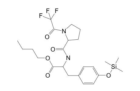 N-tfa-L-Prolyltyrosine butyl ester monotms