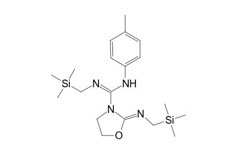 2-[(Trimethylsilyl)methyl]-1-{3'-[2"-(trimethylsilyl)methyl]imino]oxazolidinyl}-3-(p-tolyl)guanidine