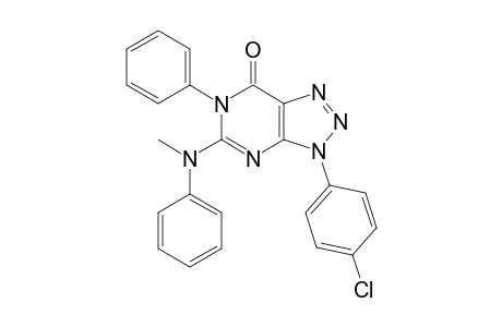 3,6-Dihydro-3-(4-chlorophenyl)-6-phenyl-5-(N-methyl-N-phenylamino)-7H-1,2,3-triazolo[4,5-d]pyrimidin-7-one