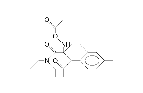 2-[(Acetyloxy)-amino]-N,N-diethyl-2-methyl-4-oxo-3-(2,4,6-trimethylphenyl)-pentanamide