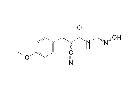 α-Cyano-N-formyl-p-methoxycinnamamide, N-oxide