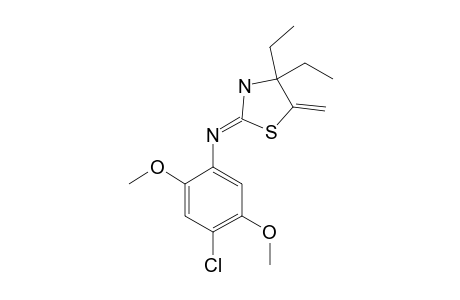 2-[(4-chloro-2,5-dimethoxyphenyl)imino]-4,4-diethyl-5-methylene-thiazolidine