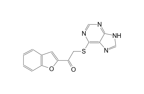 ethanone, 1-(2-benzofuranyl)-2-(9H-purin-6-ylthio)-