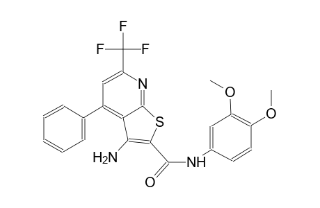 3-amino-N-(3,4-dimethoxyphenyl)-4-phenyl-6-(trifluoromethyl)thieno[2,3-b]pyridine-2-carboxamide