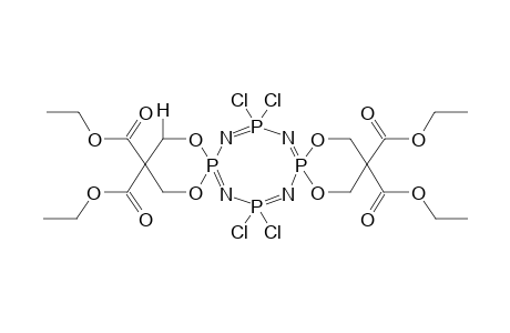 2,6-BIS(2,2-DIETHOXYCARBONYL-1,3-PROPYLENEDIOXY)TETRACHLOROCYCLOTETRAPHOSPHAZATETRAENE