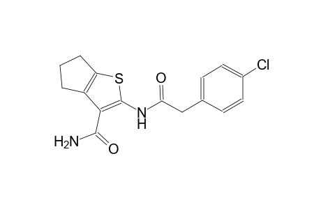 4H-cyclopenta[b]thiophene-3-carboxamide, 2-[[(4-chlorophenyl)acetyl]amino]-5,6-dihydro-