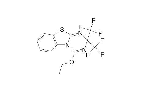 2H-1,3,5-Triazino[2,1-b]benzothiazole, 4-ethoxy-2,2-bis(trifluoromethyl)-