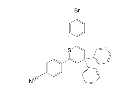2-(4'-Bromophenyl)-6-(4'-cyanophenyl)-4,4-diphenyl-4H-thiopyran